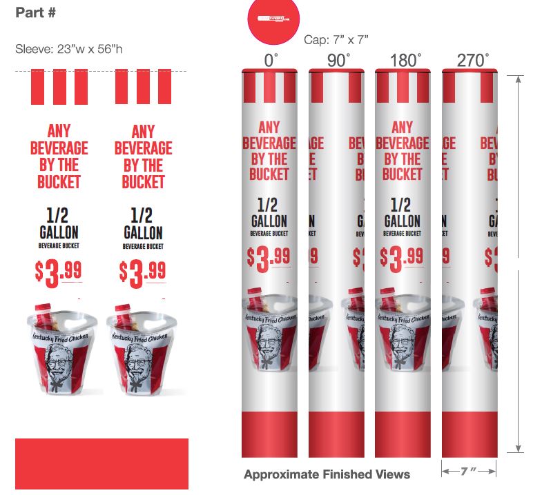 KFCPepsi Buy the bucket wrapcovers