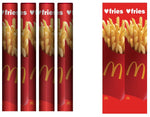 McDonald's I love fries Bollard Wrapcover Sock (MC0026)