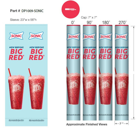 Sonic-Big Red Drink Wrapcover (DP1015)