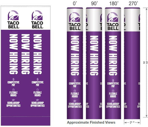 Taco Bell Now Hiring Wrapcover for Franchisees (TB0041)